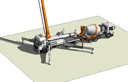concrete+boom+and+mixer