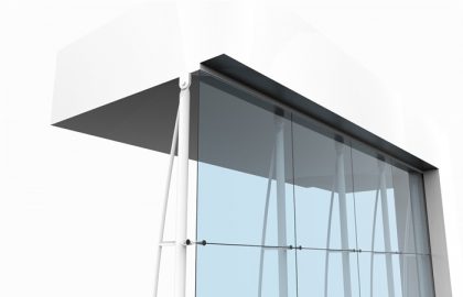 suspended glass wall