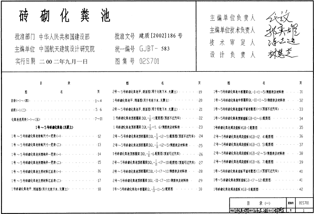 02S701图集目录