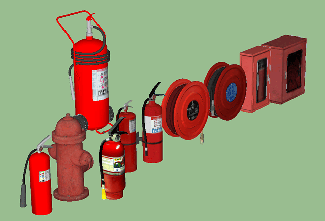 消防器材SU模型